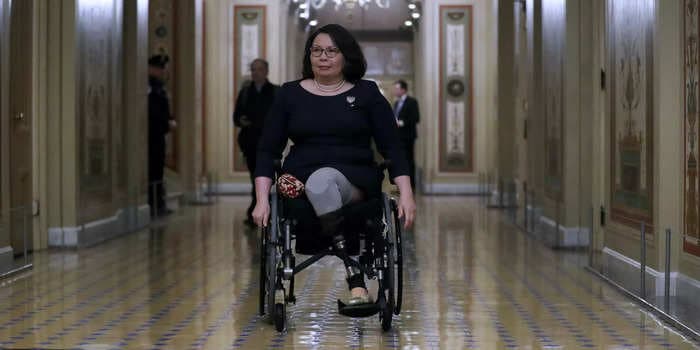 Sen. Tammy Duckworth sheltered on her own on January 6 because evacuating the Senate would have been nearly impossible for a wheelchair user