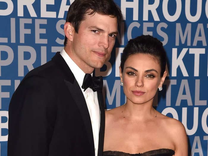 Mila Kunis says Ashton Kutcher was hospitalized for pancreatitis 'twice' while preparing to play Steve Jobs in a 2013 movie