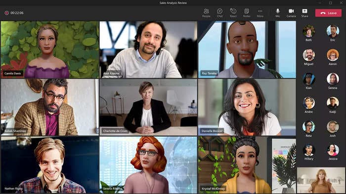 Microsoft wants to make virtual meetings more immersive with 3D avatars and metaverses