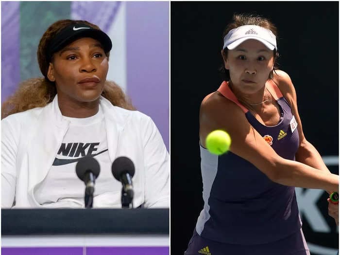 Serena Williams joins a growing list of tennis stars condemning the disappearance of Chinese player Peng Shuai