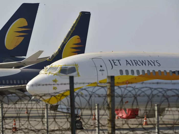 Jet Airways stock flies on news that the airline is in talks to buy 100 aircraft ahead of its comeback