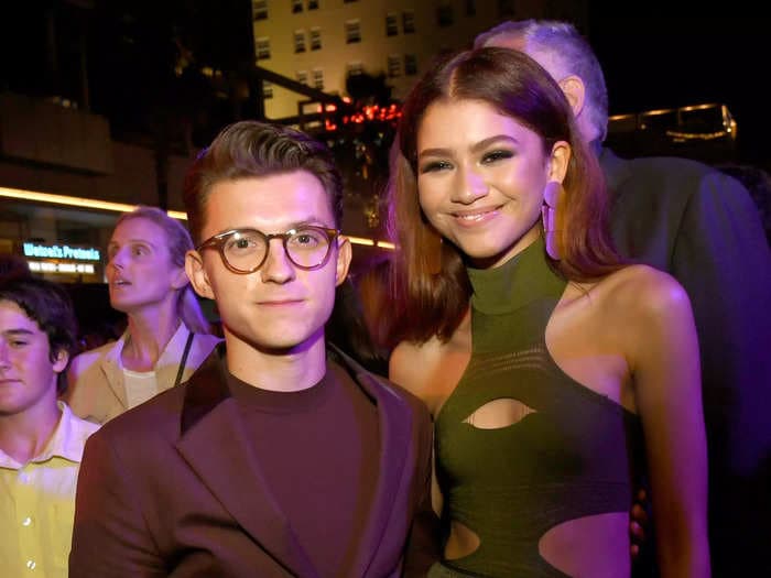 'I would land before him': Tom Holland and Zendaya joke about their height difference in 'Spider-Man' stunt