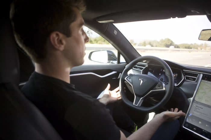 A Tesla on Autopilot crashed into a barrier while filming a video promoting the company's self-driving tech, NYT reports