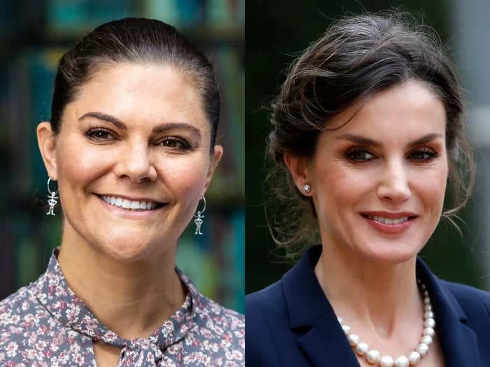 Queen Letizia of Spain took style notes from Princess Victoria of Sweden by wearing a $300 sustainably-made H&M dress