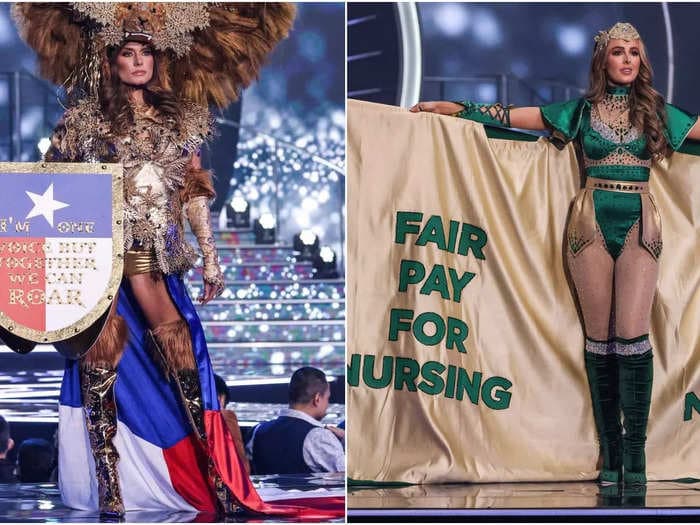 Miss Universe contestants made bold political statements with their national costumes. Here are the most impactful looks.