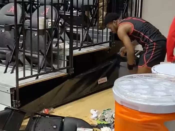A college basketball player helped clean up a mess created by his coaching staff after a disappointing road loss