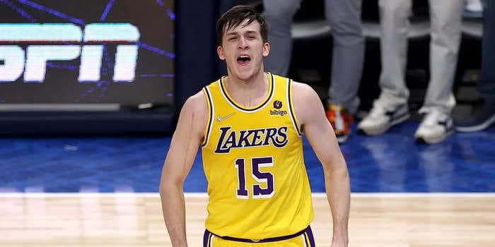 An undrafted rookie who scrapped his way onto the Lakers played the hero with a huge game-winning 3