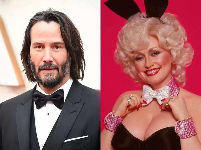 Keanu Reeves explains why he once dressed up in Dolly Parton's actual Playboy Bunny outfit for Halloween as a kid