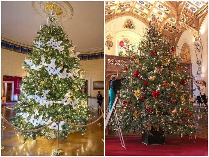 20 photos that show how the White House and the royal family decorate for the holidays