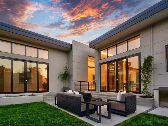 A $9.3 million smart prefab home in the Bay Area is now on sale and is designed to attract local tech executives — see inside
