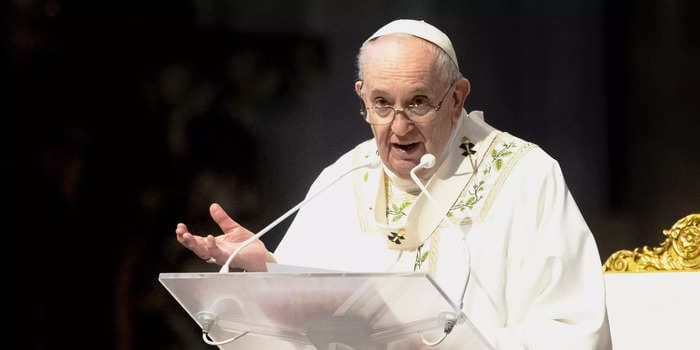 Pope Francis said domestic violence against women is 'almost satanic'