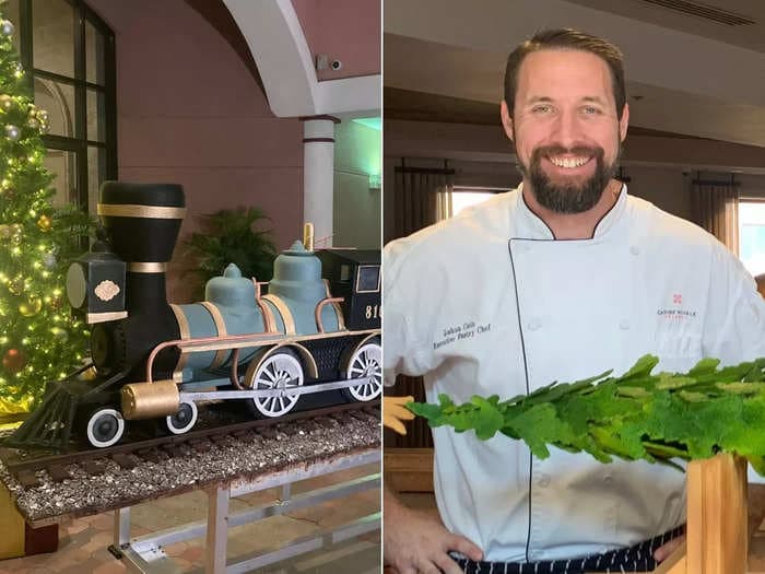 I built a 32-foot-long chocolate train in just over a month — here's how
