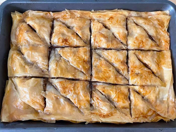 This Greek baklava has been in my family for generations. I learned how to make my dad's easy recipe, and it's perfect for the holidays.