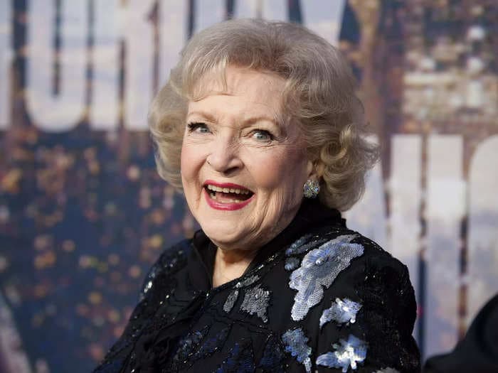 Betty White said the secret to her long life was that she tried to avoid eating 'anything green'