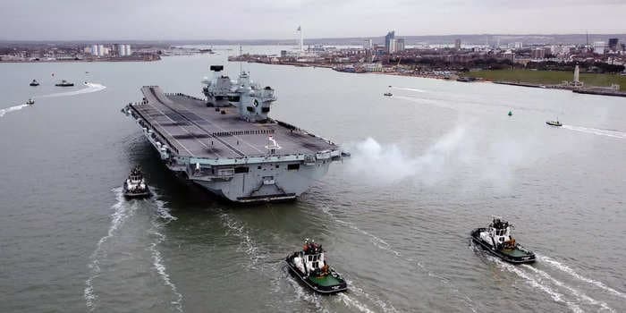 The UK's new aircraft carrier wrapped up its maiden deployment with 2 more milestones — one good and one bad