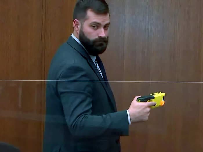 Juror says holding Kim Potter's handgun and Taser was 'key turning point' in deliberations for the ex-cop's manslaughter conviction