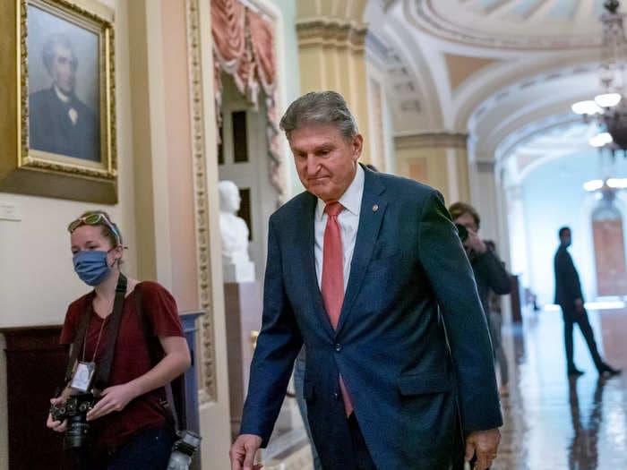 Joe Manchin says he's engaged in 'no negotiation' on Biden's agenda this year — but the majority of voters still want it passed