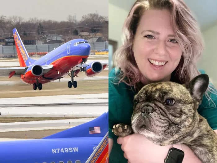 A woman says her dog died on a Southwest Airlines flight after crew refused to let him out of his carrier