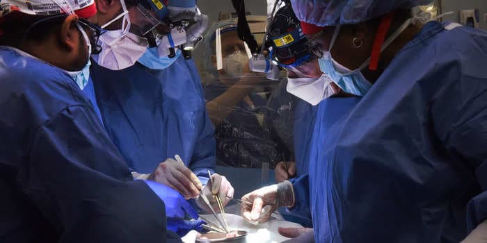 A 57-year-old man receives a pig heart in a groundbreaking transplant to save him from heart disease