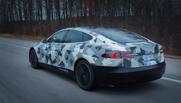 A Michigan startup doubled a Tesla's range by customizing it with a special battery