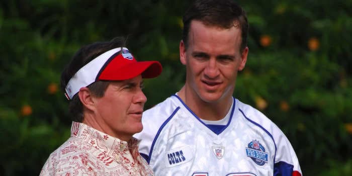 Bill Belichick and Peyton Manning once drank beers poolside while strategizing and trying to steal each other's secrets