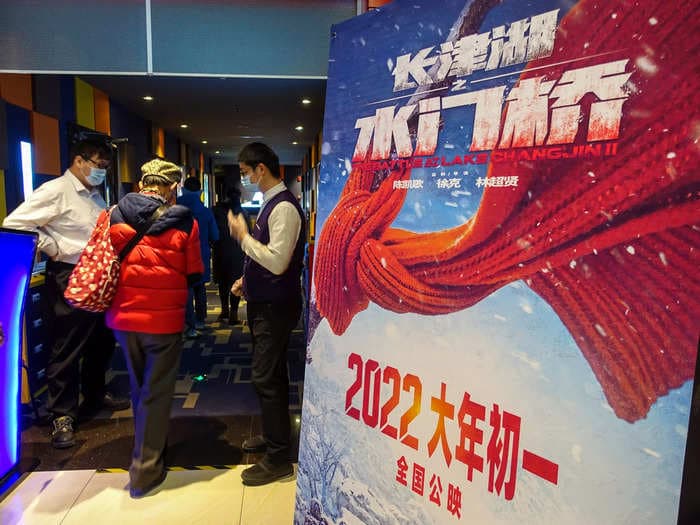 Chinese moviegoers spent Lunar New Year watching a propaganda film about the defeat of the US Army that has grossed over $200 million so far