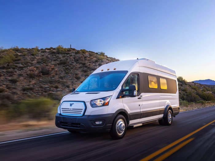 Airstream unveiled its new electric travel trailer RV that can be moved remotely and stay off-grid for weeks &mdash; take a look at the eStream