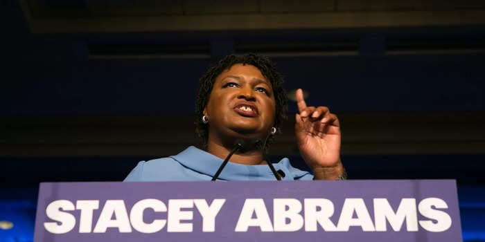 Stacey Abrams calls GOP criticism of photos of the lawmaker maskless among dozens of school children 'pathetic, transparent, and silly'