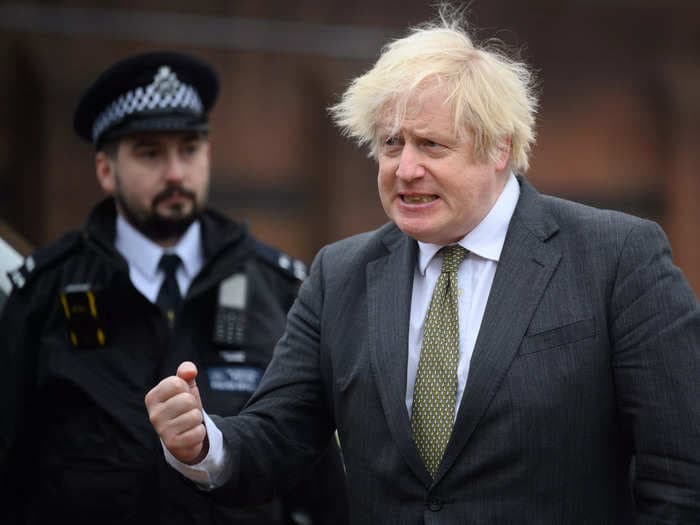 Boris Johnson told to disown comments by ally that police must be 'very certain' before punishing him over partygate