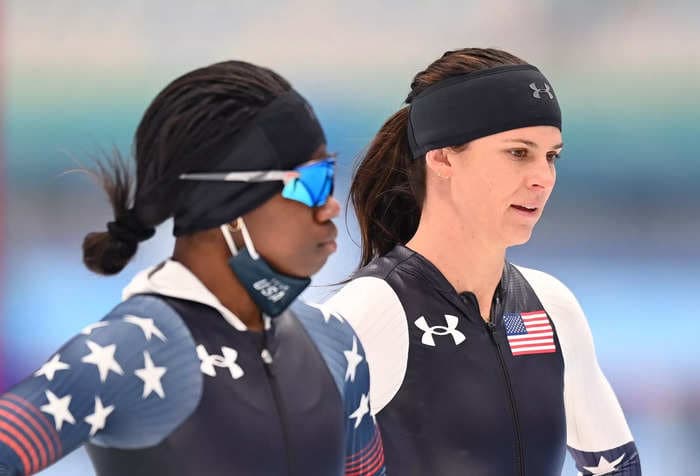 The American speed skater who gave up her Olympic spot for Erin Jackson was first to congratulate star when she won gold
