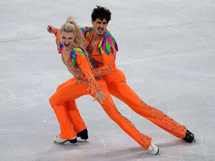 The 8 best-dressed athletes at the Beijing Olympics, from the Canadian ice dancers in bright orange jumpsuits to team USA's snowboarders