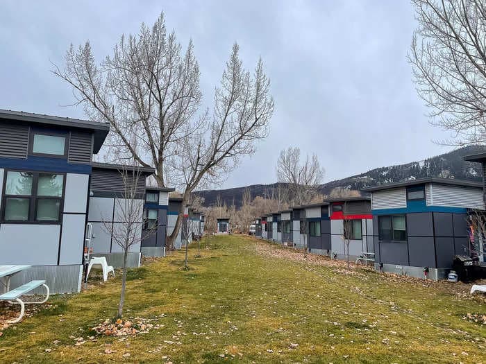 Go inside a tiny-home village in Aspen providing affordable housing to seasonal workers. Here's what it's like to live there.