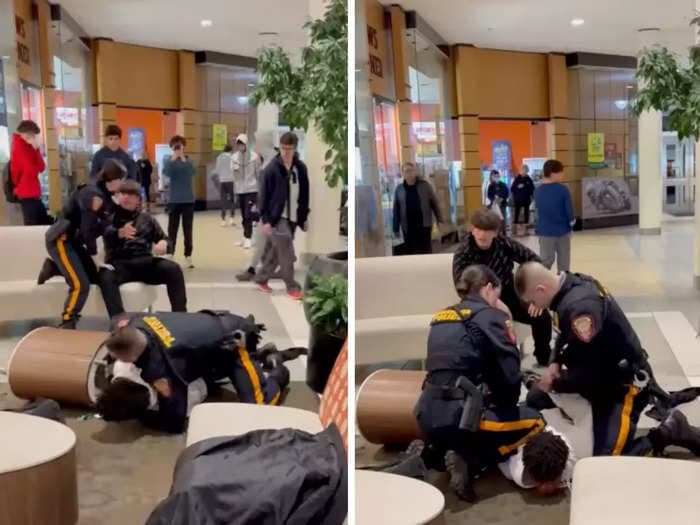 Teen involved in the viral New Jersey mall fight said it was 'racist' for police to handcuff the Black teen and not him too