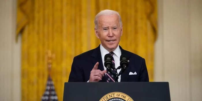 Biden warns Russia that the US will 'defend every inch of NATO territory' and says he is moving US troops into the Baltics