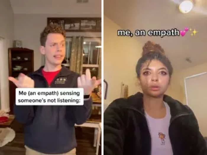 Huge numbers of TikTokers are identifying as 'an empath,' spawning a new meme that mocks the trend