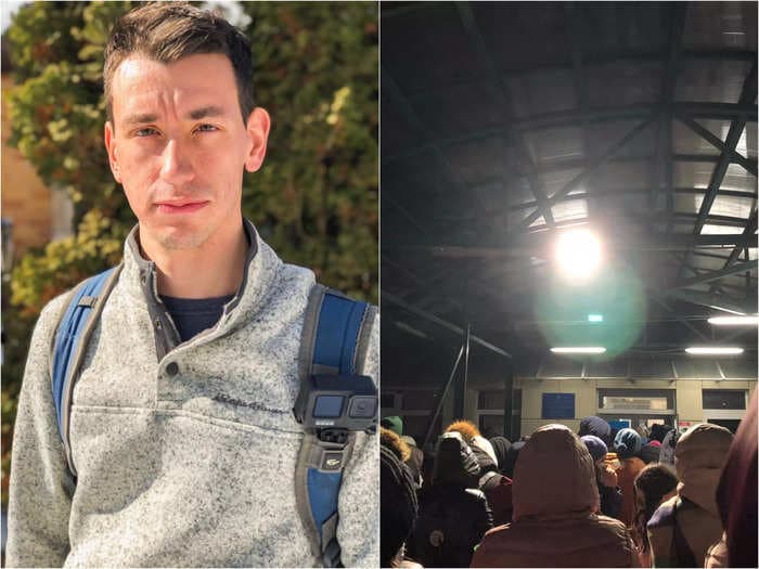 US citizen described how he joined the refugee exodus walking 50 miles to Poland from Ukraine to escape the Russian invasion