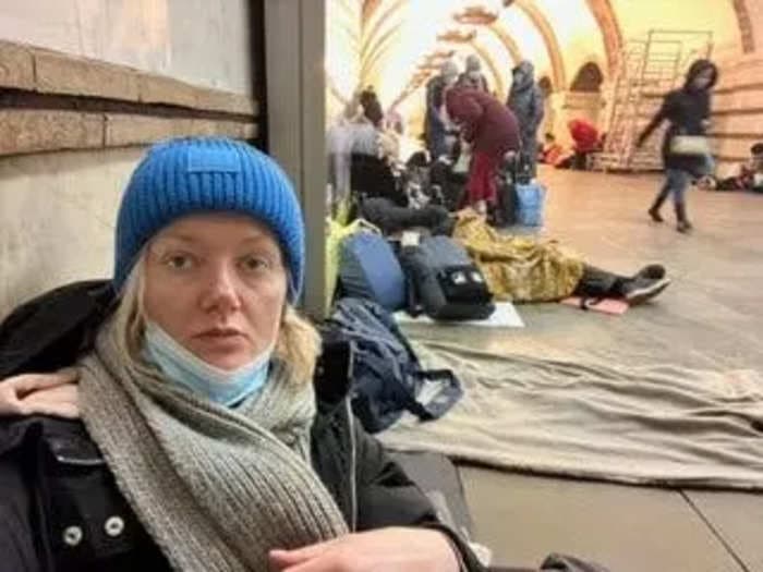 Ukrainian film producer reveals 'rollercoaster' of panic and emotion in a Kyiv subway bunker and her fears for her country: 'Please don't leave us alone'