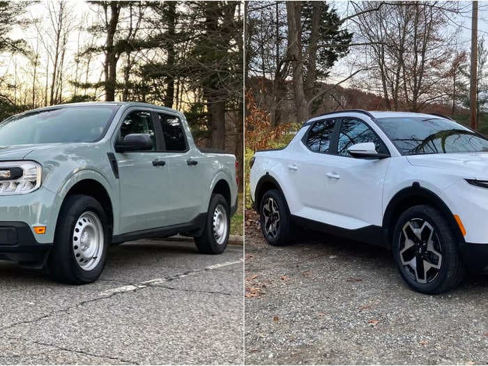 Tiny truck bed showdown: Comparing the $20,000 Ford Maverick and $24,000 Hyundai Santa Cruz