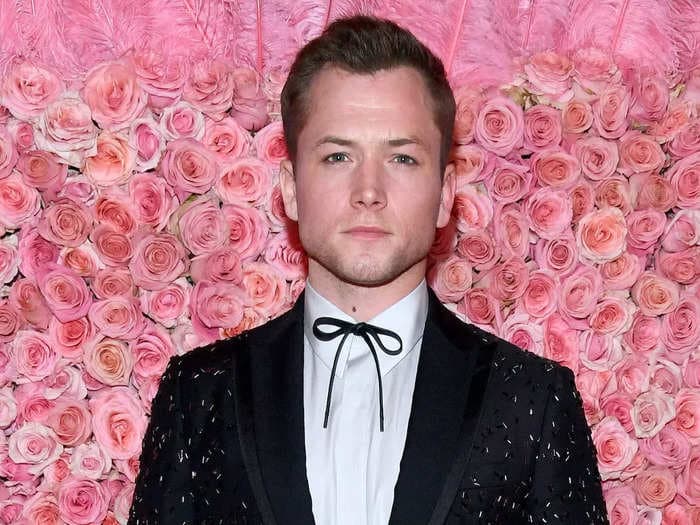 Taron Egerton says he's fine after fainting during the first performance of his West End play