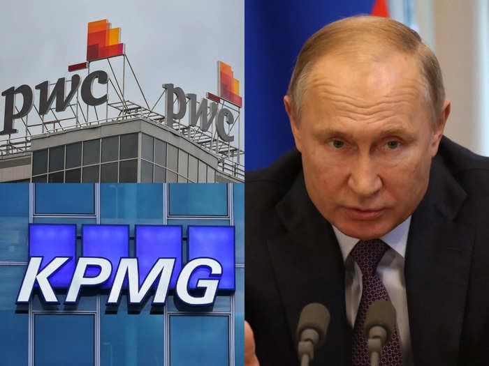 The Big 4 accounting firms are leaving Russia. PwC's Russian clients reportedly include Sberbank, Gazprom, and Russia's central bank.