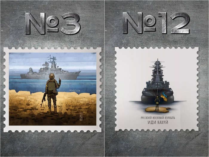 Ukraine's postal service announces it'll release a commemorative 'Russian warship, go f#ck yourself' stamp