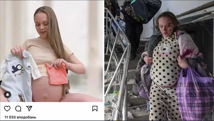 A pregnant Ukrainian influencer is facing online abuse after Russian claims that she was a crisis actor in the Mariupol maternity-hospital bombing