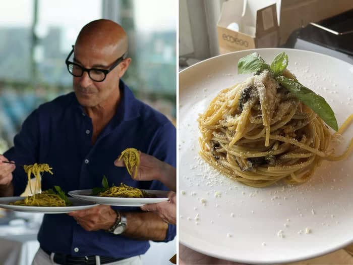I made the 4-ingredient zucchini pasta dish that Stanley Tucci says changed his life and it's easy to see why