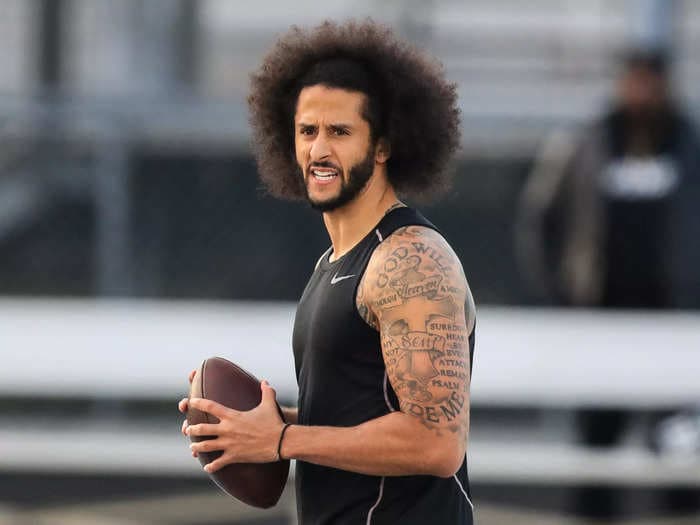 Colin Kaepernick shared a video of the passing drill workout he did with star wide receiver Tyler Lockett