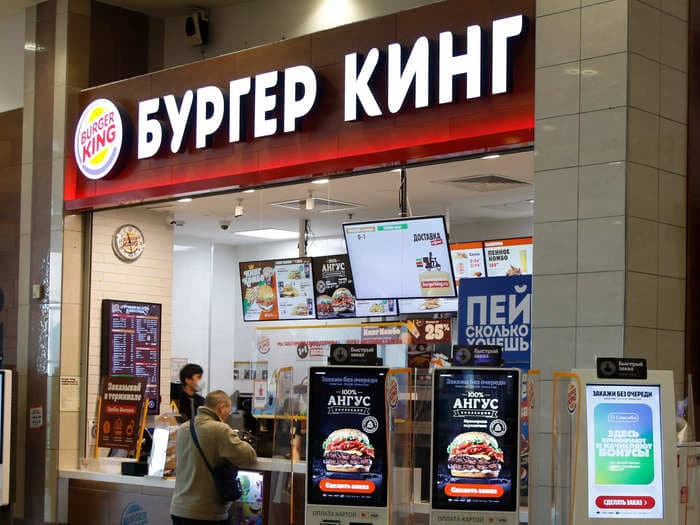 Burger King says it wants to shut down its 800 restaurants in Russia but can't