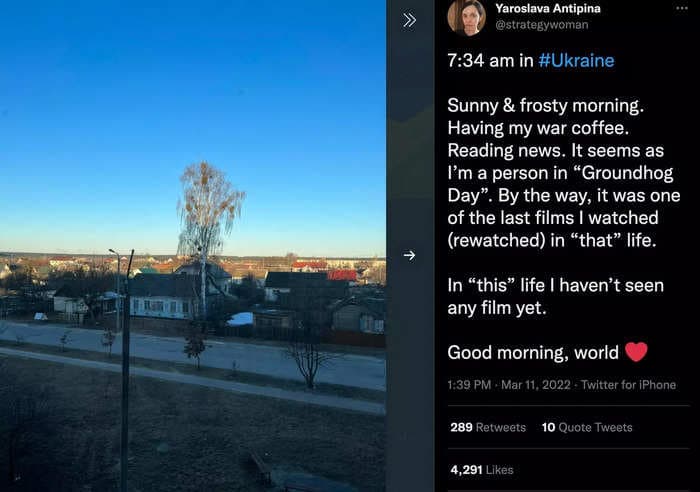 Ukrainian mother shares 'war coffee' Twitter diary to show what life is like for an 'ordinary' person in a country upended by war