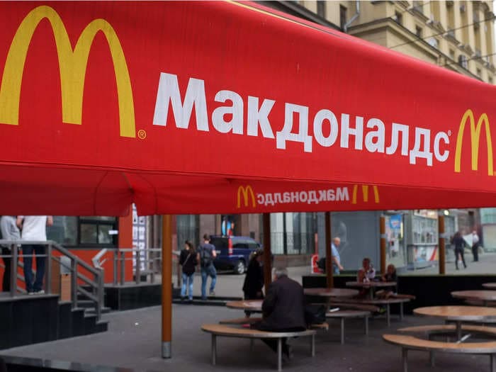 McDonald's is among major fast-food chains that still have doors open in Russia because franchisees refuse to close