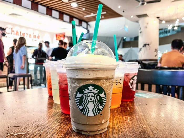 I tried a Starbucks frappuccino that's made out of roasted green tea leaves and can't be found in the US. It was so sweet I couldn't finish it.