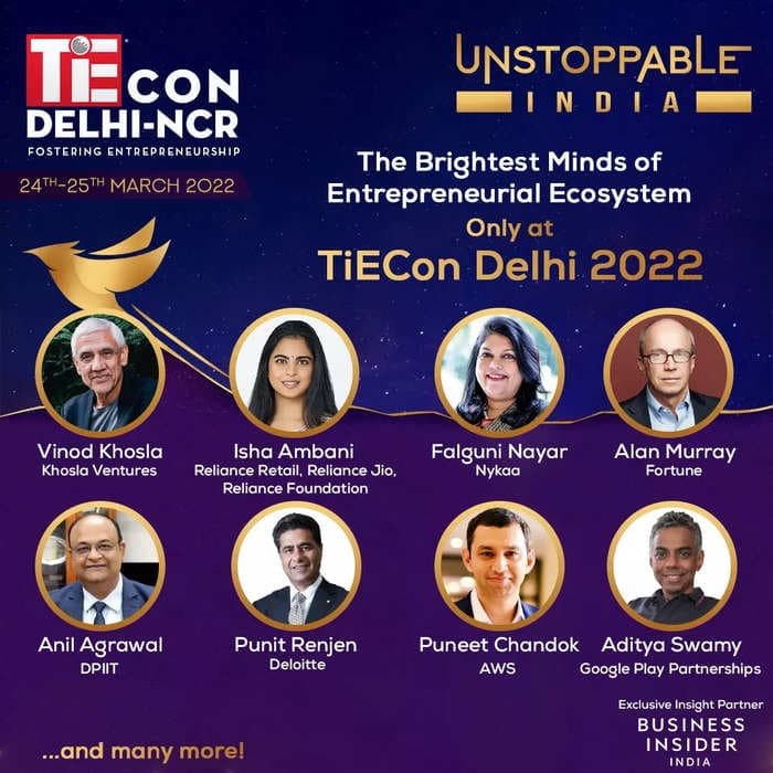 Vinod Khosla, Isha Ambani, Falguni Nayar, Rajan Anandan and many more to speak at TiEcon Unstoppable India