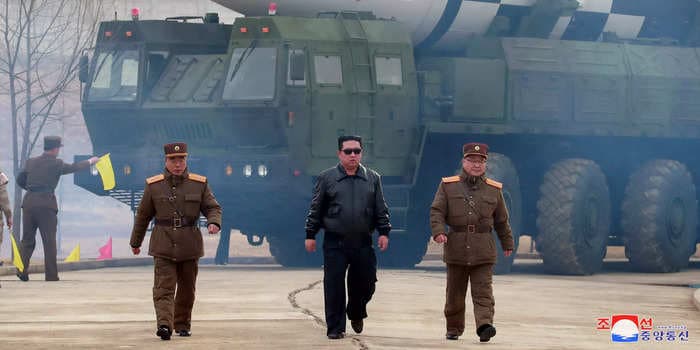 Kim Jong Un appears in surreal, Hollywood-style propaganda video showing North Korean missile launch